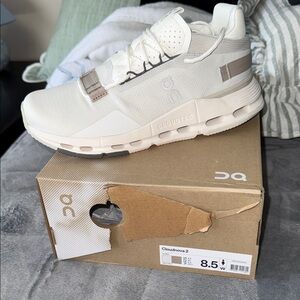 On Women's Cloudnova 2 White Sneakers